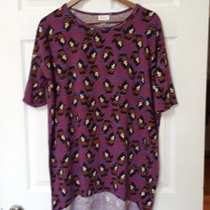 Lalaroe Disney Womens Sz S Purple Irma Lion King Scar Tee Shirt
